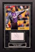 David James Signed and Framed