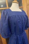 1980s Vintage Blue Dress By Denise