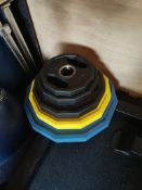 Mirafit Hex Olympic Weight Plates/ Mirafit Hex Olympic Coloured Weight Plates - 105 kg