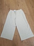 Oui Ecru Casual Fit Women's Pants, Cream, EU 40