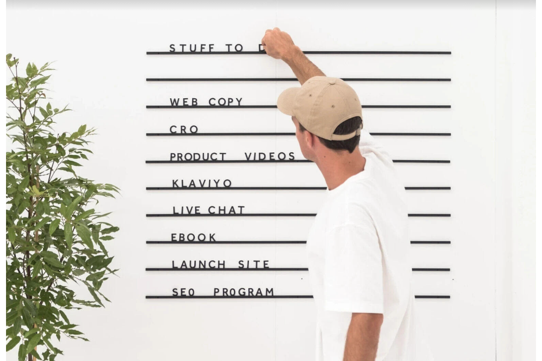 George & Willy Atelier Letter Board, Half Set 10 Black Rails, 540 Black Letters - Image 5 of 5