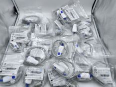 M-TECH Adult SpO2 and Datascope Adult Job Lot of 27 Cables Medical Ambulance