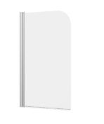 Brand New Boxed Bathstore Gleam Single Panel Curved Bath Screen RRP £180 **No Vat**