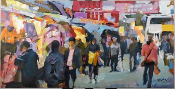 Original Oil On Canvas By Artist Luk Kwok Yuen