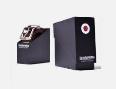 Lambretta Leather Lined Boxed Belt, Brown/Tan XL