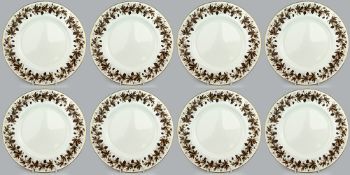 Set of 8 Wedgwood Autumn Vine Dinner Plates