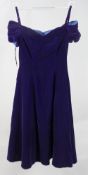 Vintage Karina Sydney Purple Velvet Gown Dress