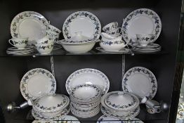 Royal Doulton Burgundy Pattern Dinner Service