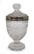 Regency Rock Crystal Silver Mounted Jar & Cover by Matthew Boulton