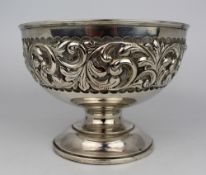 Edwardian Solid Silver Bowl London 1901