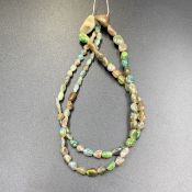 AUS-140, Awesome Natural Australian Fire Opal Beads Strand.
