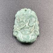 Z0-111, Natural Carved Jade Pendant.