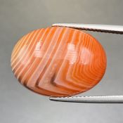 CRT-14, 16.95 Cts Awesome Natural Texture Carnelian Agate Cabochon