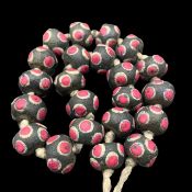 Vintage African Handmade Clay Beads, Old Genuine African Clay Beads, PP-CB-74