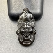 37.05 Cts Carved Natural Ice Obsidian Pendant. ICO-98