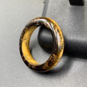 19.40 Cts Brilliant Natural Tiger Eye Ring. Tt-7