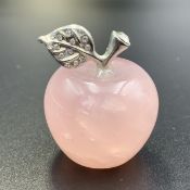 180.10 Cts Excellent Natural Madagascar Pink Rose Quartz Apple. RTP-6