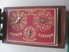 Vintage Besique Box With Various Gaming Markers