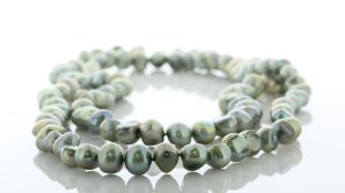 36 Inch Freshwater Baroque Shaped Cultured 8.0 - 8.5mm Pearl Necklace