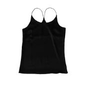 SIXIULIYU Silk Camisole Black Size 5XL
