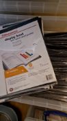 80 x Office Depot Display Book A4 20 Pocket Glass Clear Black