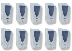 10x Soap Gel Foam Hand Automatic Dispenser White Bathroom Commercial Wall Lot#602