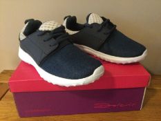 Dolcis “Rene” Women’s Memory Foam Trainers, Size 5, Navy - New RRP £28.99