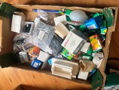 Box of Mixed Electrical and Lamps