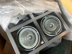 2 X 4 Head Retail Display Light Fitting Ceiling