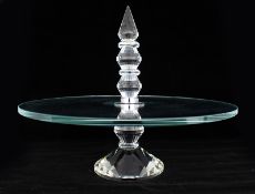 Crystal Display Stand Cake Plate