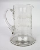 Edwardian Imperial International Exhibition London Glass Tankard