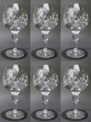 Set of 6 Tudor Crystal 