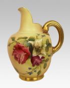 Royal Worcester Floral Blush Jug 1912