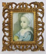 Small Print Set in Good Quality Antique Gilt Frame
