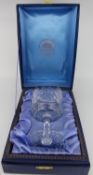 Vintage Thomas Webb Crystal Cut Glass Goblet