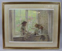 Large Geoffrey Robinson Signed Print Set in Gilt Frame
