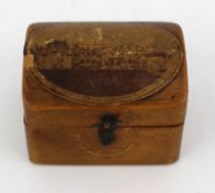 Antique Mauchline Ware Miniature Box Castlemilk Lockerbie