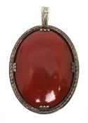 Large Agate Silver Pendant