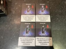 Joblot 4 x Smok Arcfox Kit Vape Mods Prism Rainbow & Blue RRP £200