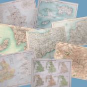 Collection 21 Antique 1897 Maps Counties & Boroughs England & Wales.