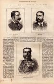 Zulu War Defenders of Rorke’s Drift Bromhead & Chard 1879 Antique.