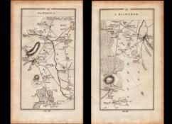 Ireland Rare Antique King George III 1777 Map Dublin Rock of Cashel Newport Tipperary .