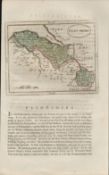 Wales Flintshire Antique c1783 F Grose Copper Coloured George III Map.