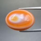 TPK-11, Natural Carnelian Eye Texture Cabochon