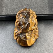SPR-07, Excellent Carved Natural Tiger Eye