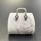 86.20 Cts Excellent Howalite Purse Shape. Hpt-54