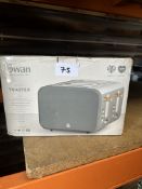 Swan 4 Slice Toaster. RRP £50 - Grade U