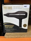 Hot Tools Pro Black Gold Salon 2000W Ionic Hair Dryer. RRP £49.99 - Grade U
