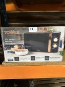 Tower 20L 800W Manual Mirowave. RRP £119.99 - Grade U