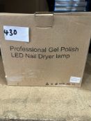 Pro Gel Polish LED Nail Dryer Lamp. RRP £25 - Grade U